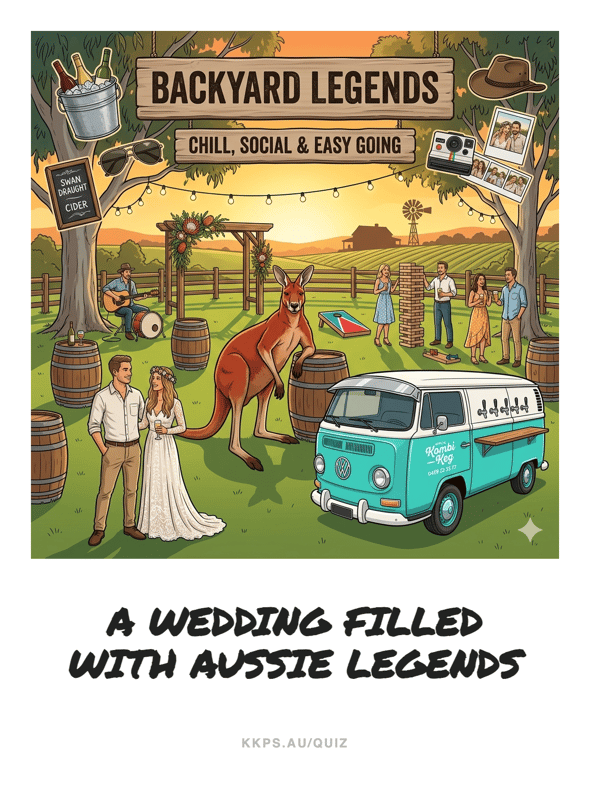 Kombi-Keg-A WEDDING FILLED WITH AUSSIE LEGENDS